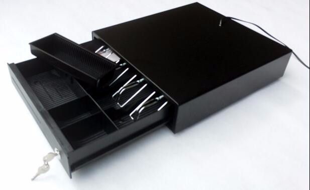 Грошовий ящик JEPOD JP-001 (QY-405A) металевий 5 купюр 4 монет чорний