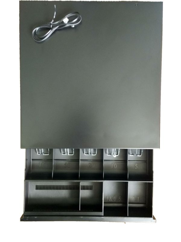 Грошовий ящик JEPOD JP-001 (QY-405A) металевий 5 купюр 4 монет чорний