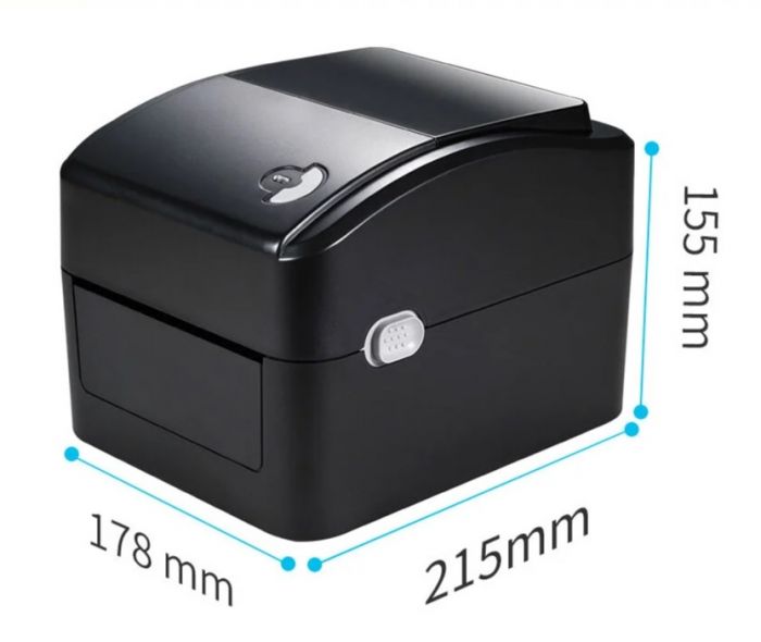 Принтер этикеток Xprinter XP-420B USB ширина до 108мм черный