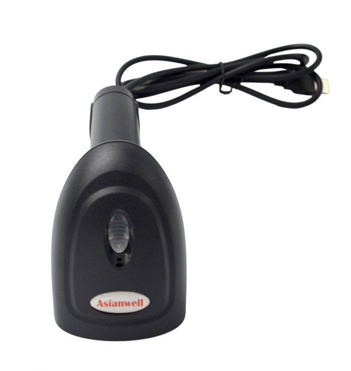 Сканер дротовий Asianwell AW-U3 НОВИЙ лазерний штрих-коди