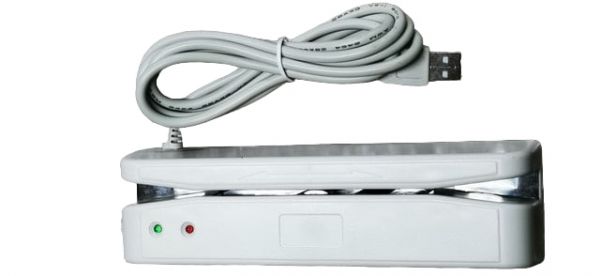 Зчитувач магнітних смуг карт MSR400, одна доріжка, білий