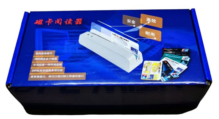 Зчитувач магнітних смуг карт MSR400, одна доріжка, білий