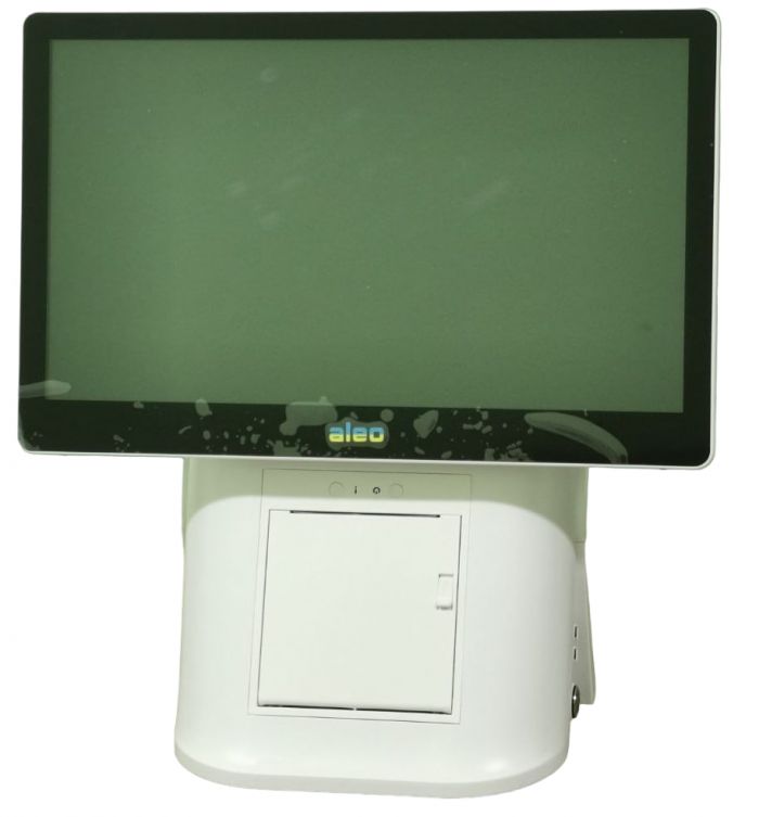 POS - термінал ALEO AL-Q5 15,6" з чекодруком 58мм/80мм 4Gb/120Gb білий