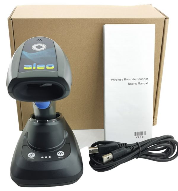Сканер бездротовий ALEO AL-5208RC-BTH 1mp з підставкою Bluetooth фотосканер 2D,1D QR коди