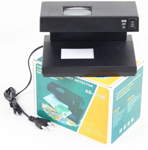 Детектор валют автоматичний AD-2138 9W UV автоматичний ламповий ультрафіолетовий 220В