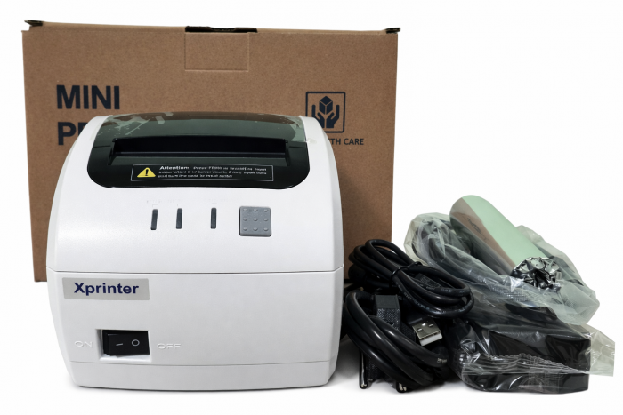 Принтер чеків Xprinter XP-T830L LAN Ethernet+USB білий