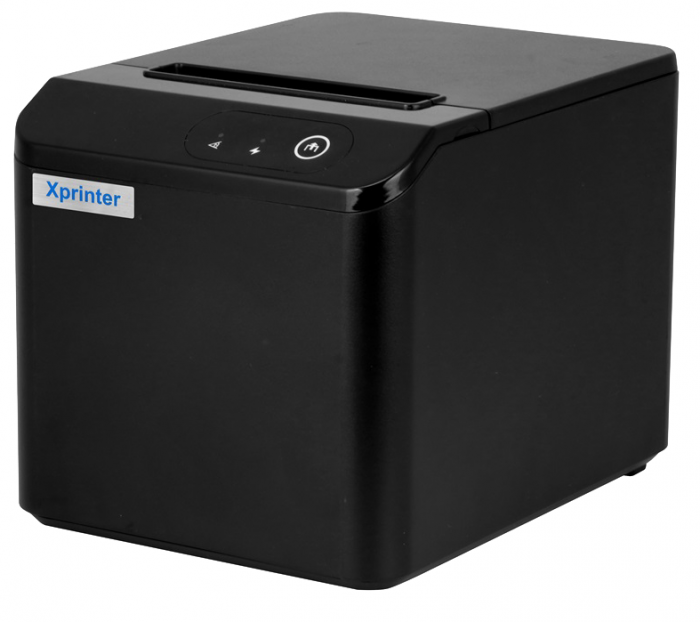 Принтер чеків Xprinter XP-T80Q LAN Ethernet+USB чорний