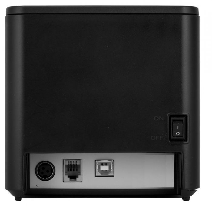 Принтер чеків Xprinter XP-T80Q LAN Ethernet+USB чорний