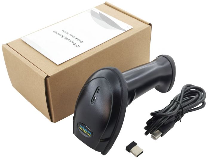 Сканер штрих кодов беспроводной ALEO / Asianwell 9108RB (MC-200WGB ) фото имиджевый CCD