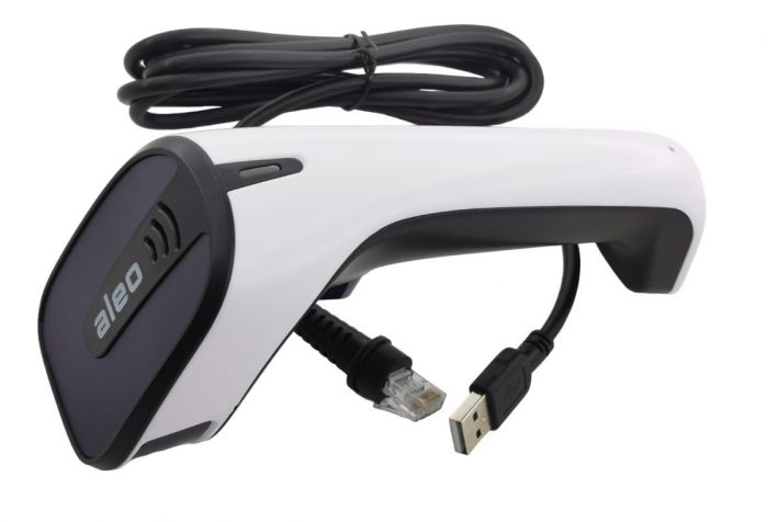 Сканер дротовий ALEO AL-V10 2500dpi CCD 1D штрих-коди