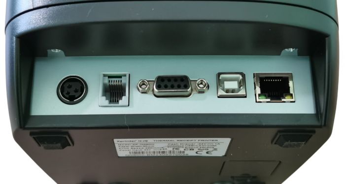 Принтер чеків Xprinter XP-Q260III LAN Ethernet+USB+rs232 чорний новий дизайн