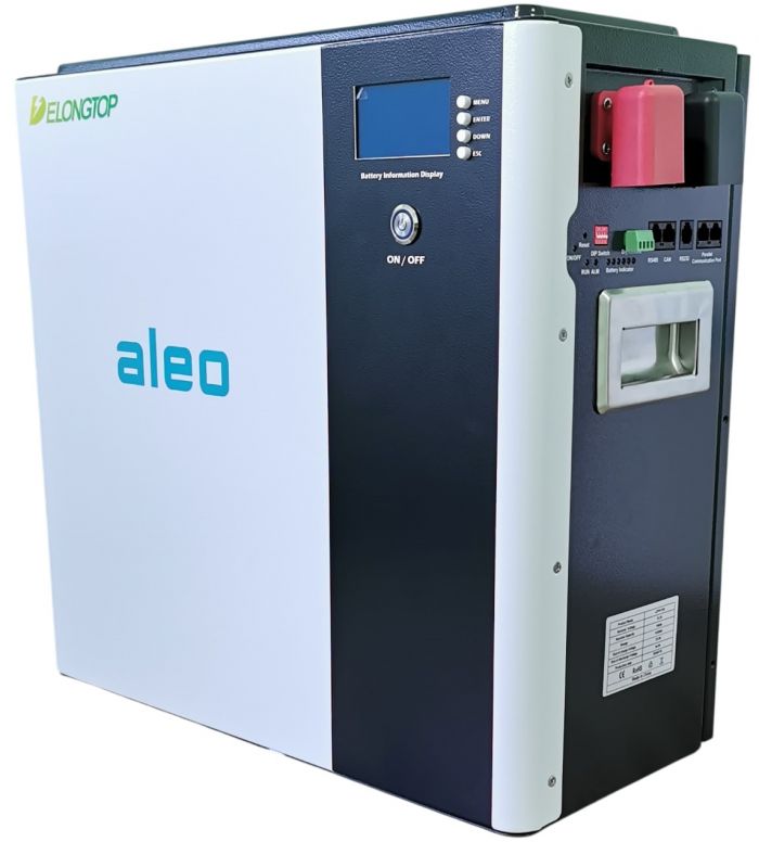 Акумуляторна батарея DELONGTOP 5кВт LFP-51100-05 DELONG LiFePO4 51.2V 100AH Tervix BANKA aleo