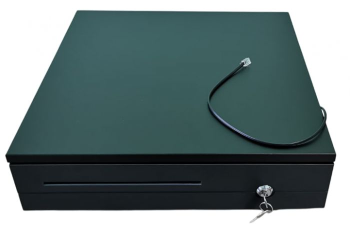 Грошовий ящик HONG ER RUN HER-405A металевий 6 купюр 3 монет чорний