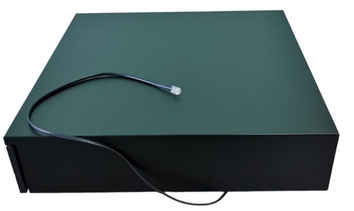 Грошовий ящик HONG ER RUN HER-405A металевий 6 купюр 3 монет чорний