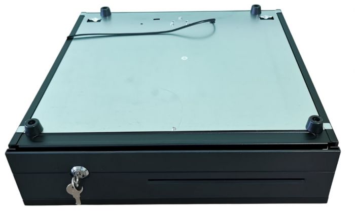 Грошовий ящик HONG ER RUN HER-405A металевий 6 купюр 3 монет чорний