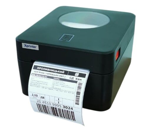 Принтер этикеток Xprinter XP-421B WI-FI+USB ширина до 108мм черный wifi