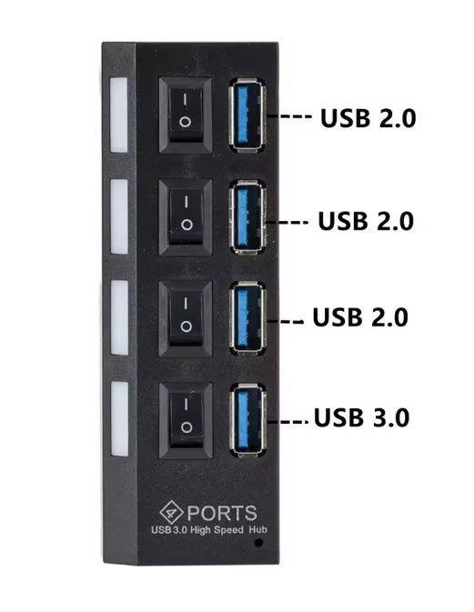 Активний 4 USB-хаб концентратор