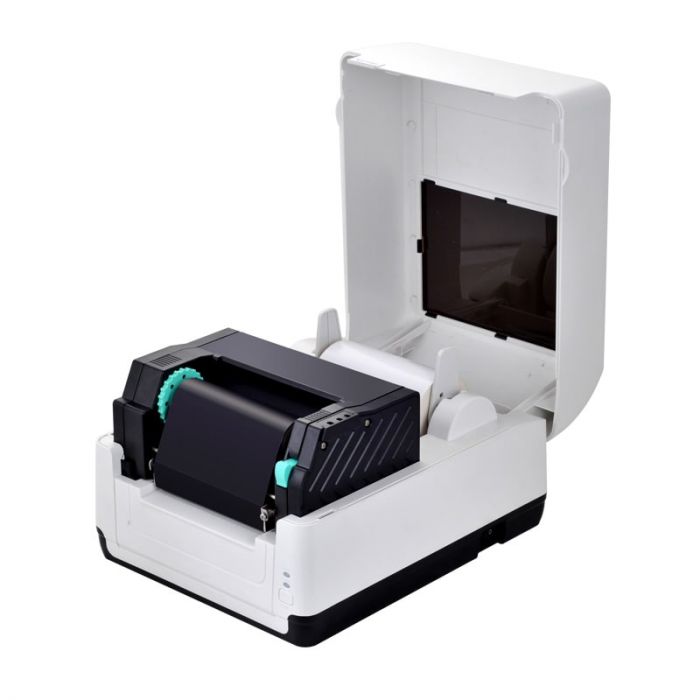 Принтер етикеток термотрансферний Xprinter XP-T451E USB+ LAN 300dpi білий