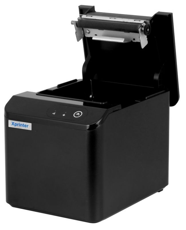 Принтер чеків Xprinter XP-T80Q WI-FI+USB  80/58 мм чорний WIFI